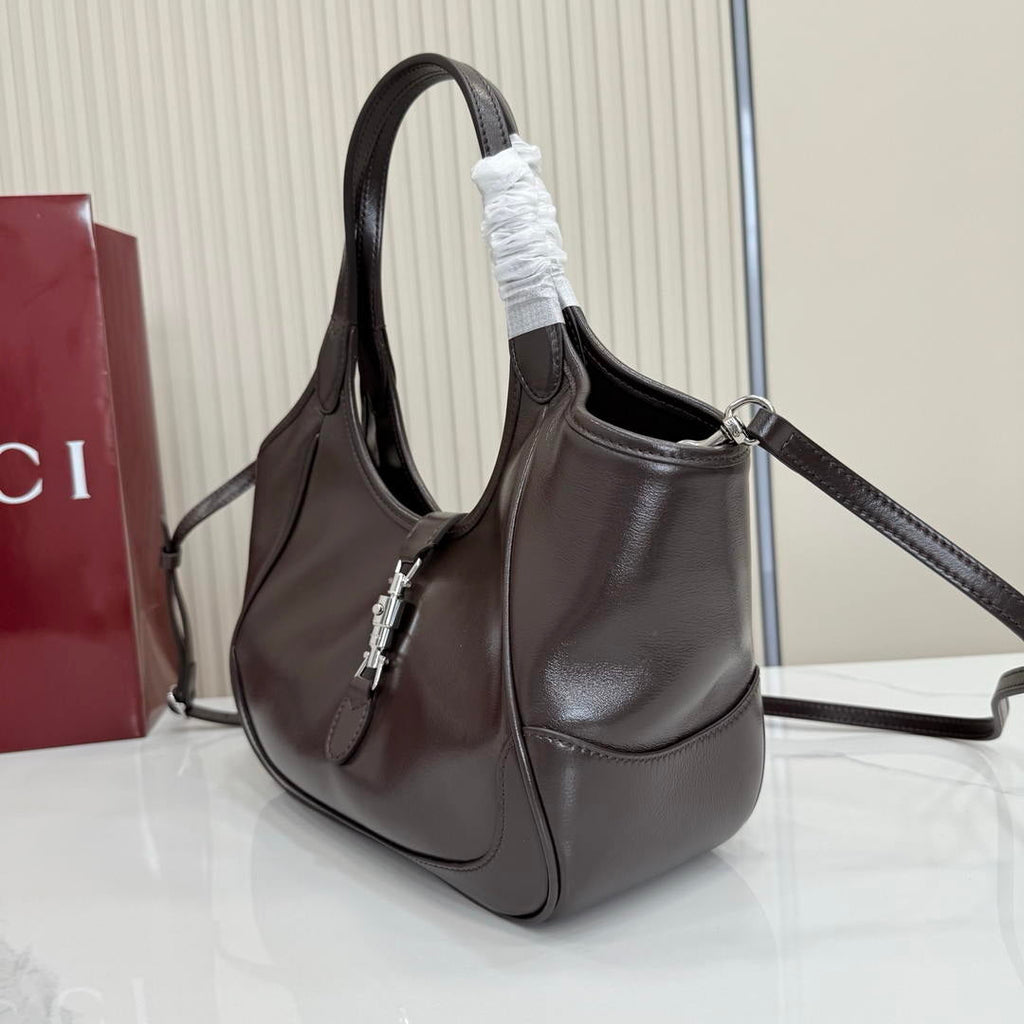 Gucci 866646 Mercato small tote bag dark brown leather
