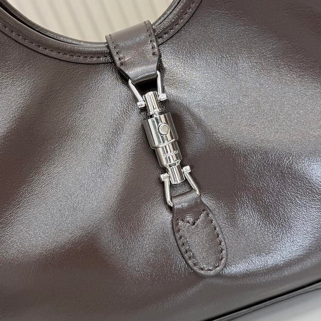 Gucci 866646 Mercato small tote bag dark brown leather