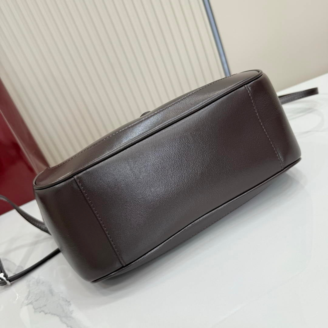Gucci 866646 Mercato small tote bag dark brown leather