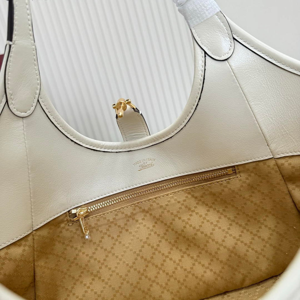 Gucci 866646 Mercato small tote bag White leather