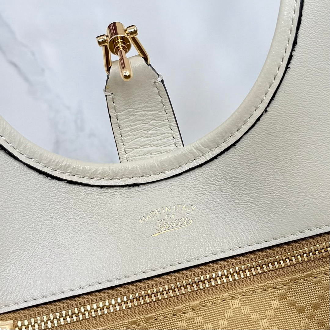Gucci 866646 Mercato small tote bag White leather