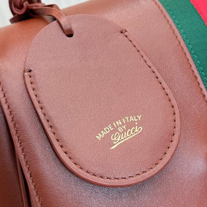 Gucci 875018 Paparazzo Medium Top Handle Bag Chestnut - Default Title - View 3