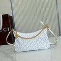Gucci A0034B Lady Lunetta Chain small shoulder White