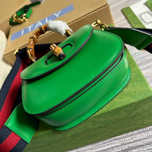 Gucci Bamboo1947 Mini top handle bag 686864 Green - Default Title - View 7