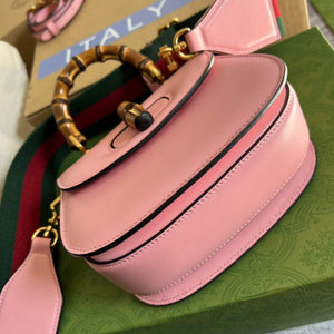 Gucci Bamboo1947 Mini top handle bag 686864 Pink - Default Title - View 7