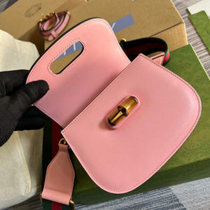 Gucci Bamboo1947 Mini top handle bag 686864 Pink - Default Title - View 8