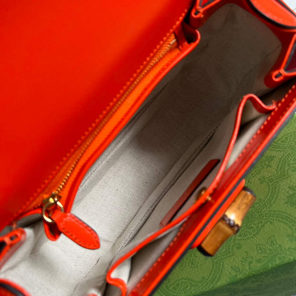 Gucci Bamboo1947 small top handle bag 675797 Red