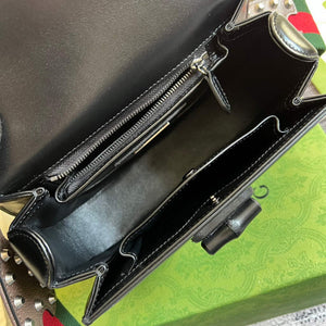Gucci Bamboo1947 small top handle bag 675797 Black slivery - Default Title - View 9