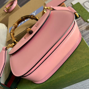 Gucci 675797 Bamboo1947 small top handle bag Pink - Default Title - View 7