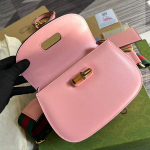 Gucci 675797 Bamboo1947 small top handle bag Pink - Default Title - View 8
