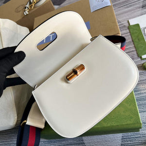 Gucci 675797 Bamboo1947 small top handle bag White - Default Title - View 8