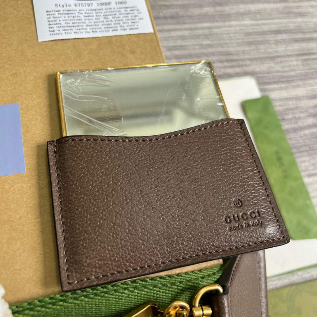 Gucci 675797 Bamboo1947 small top handle bag Brown