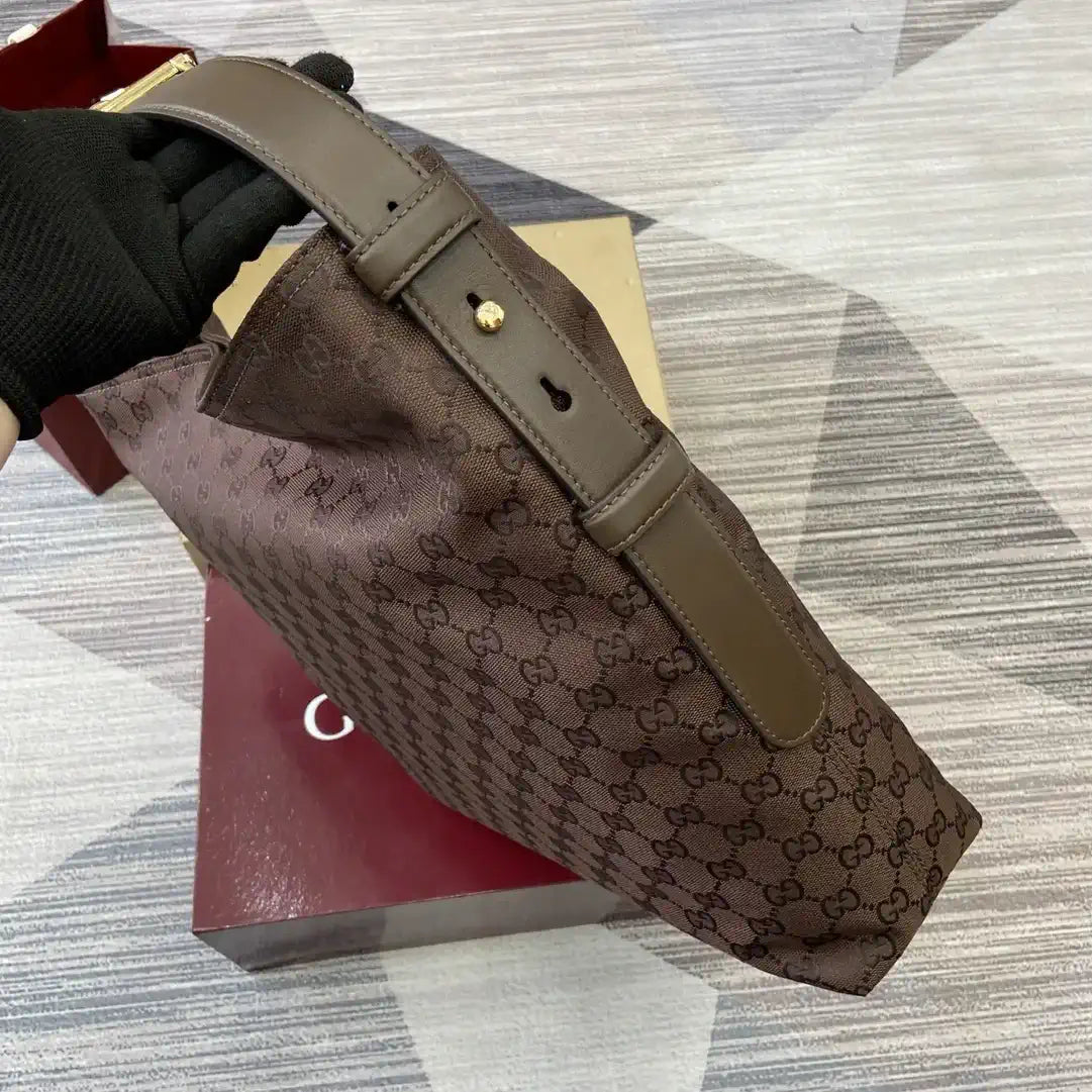 Gucci  Beatrix Large Tote Bag 850546 Dark Brown GG canvas