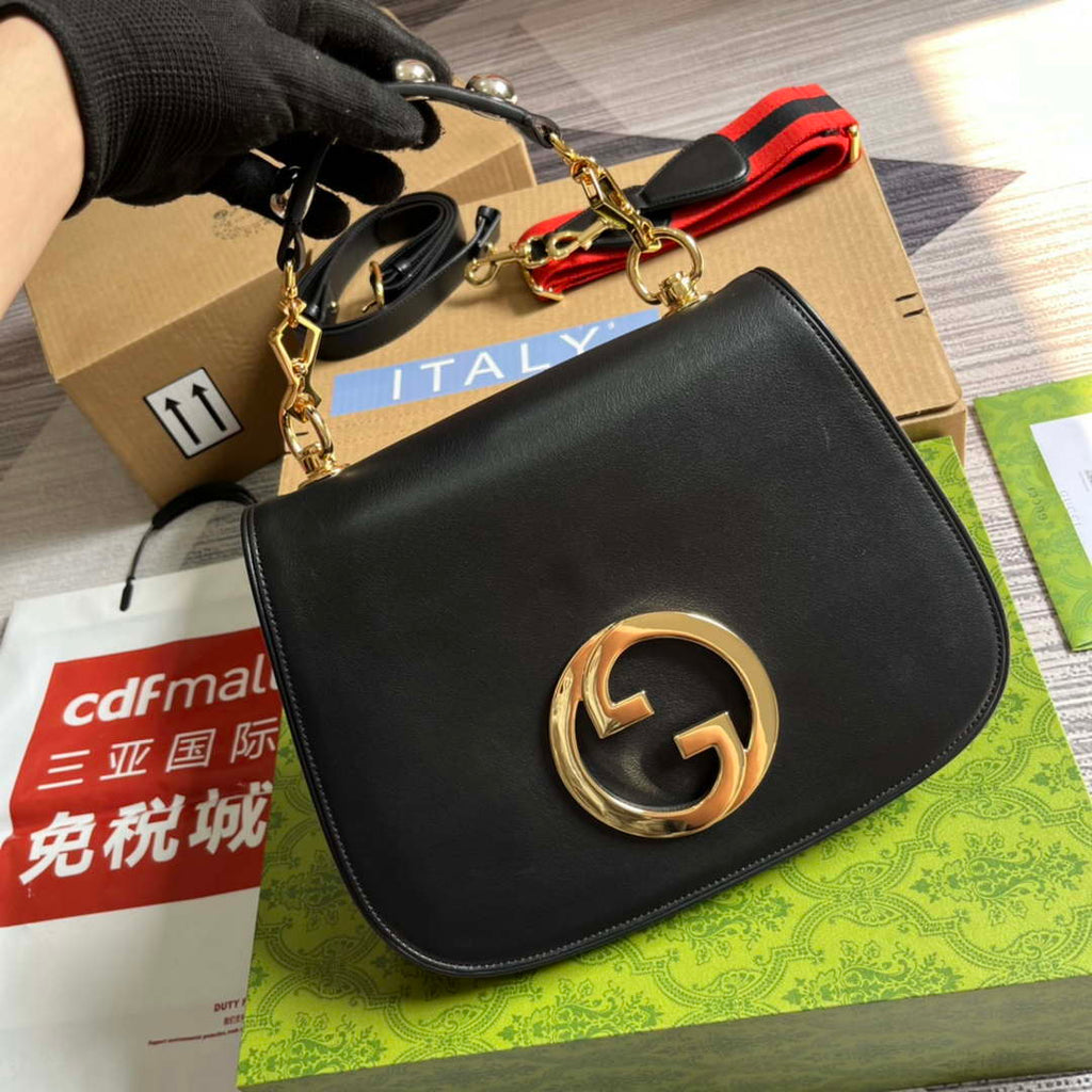 Gucci Blondie Medium top handle bag 721172 Black