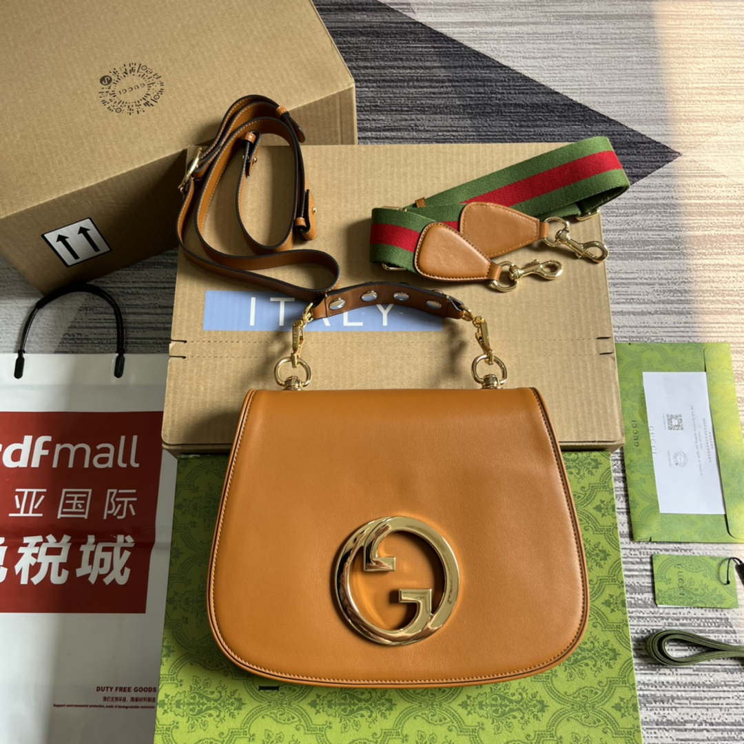 Gucci Blondie Medium top handle bag 721172 Brown - Default Title - View 1