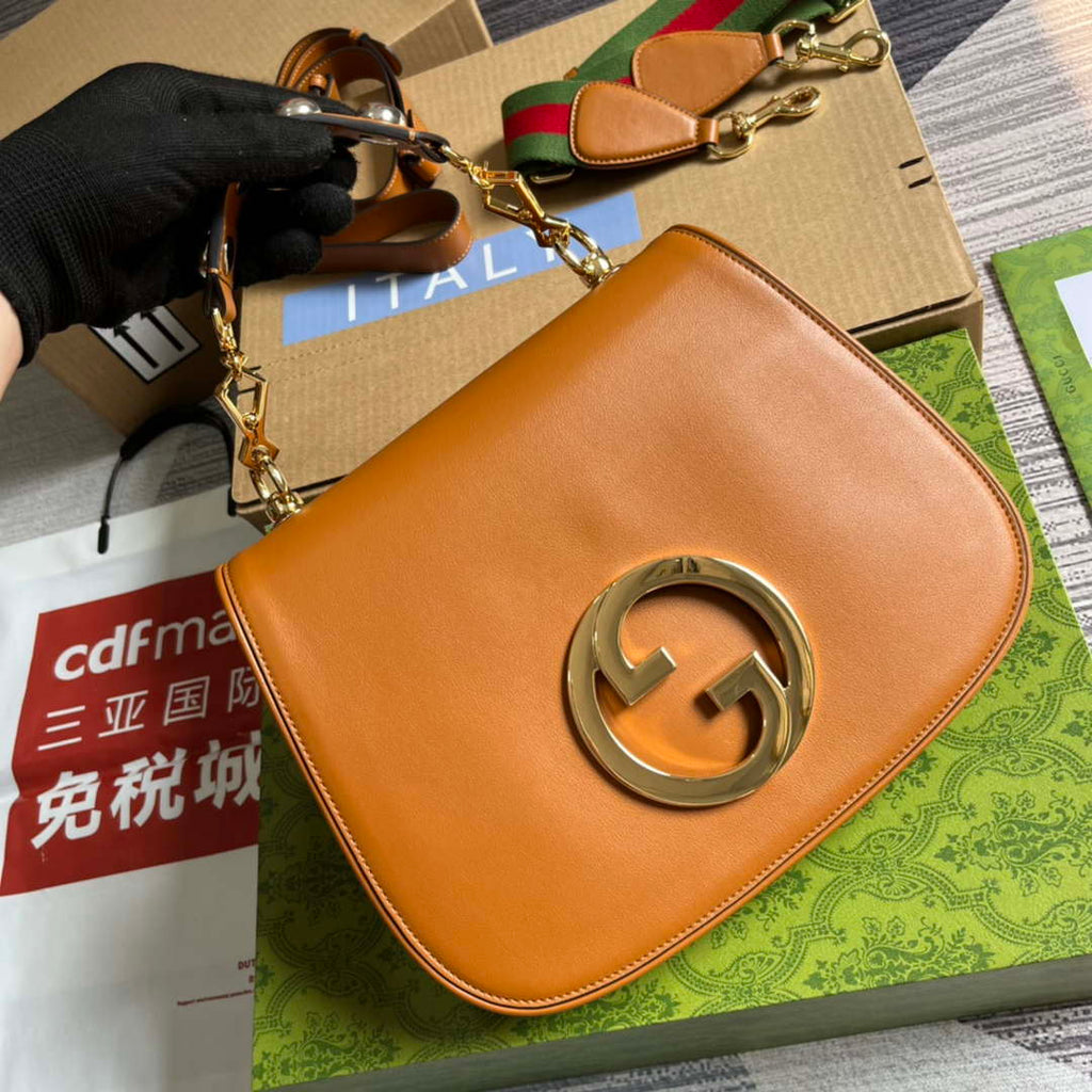 Gucci Blondie Medium top handle bag 721172 Brown