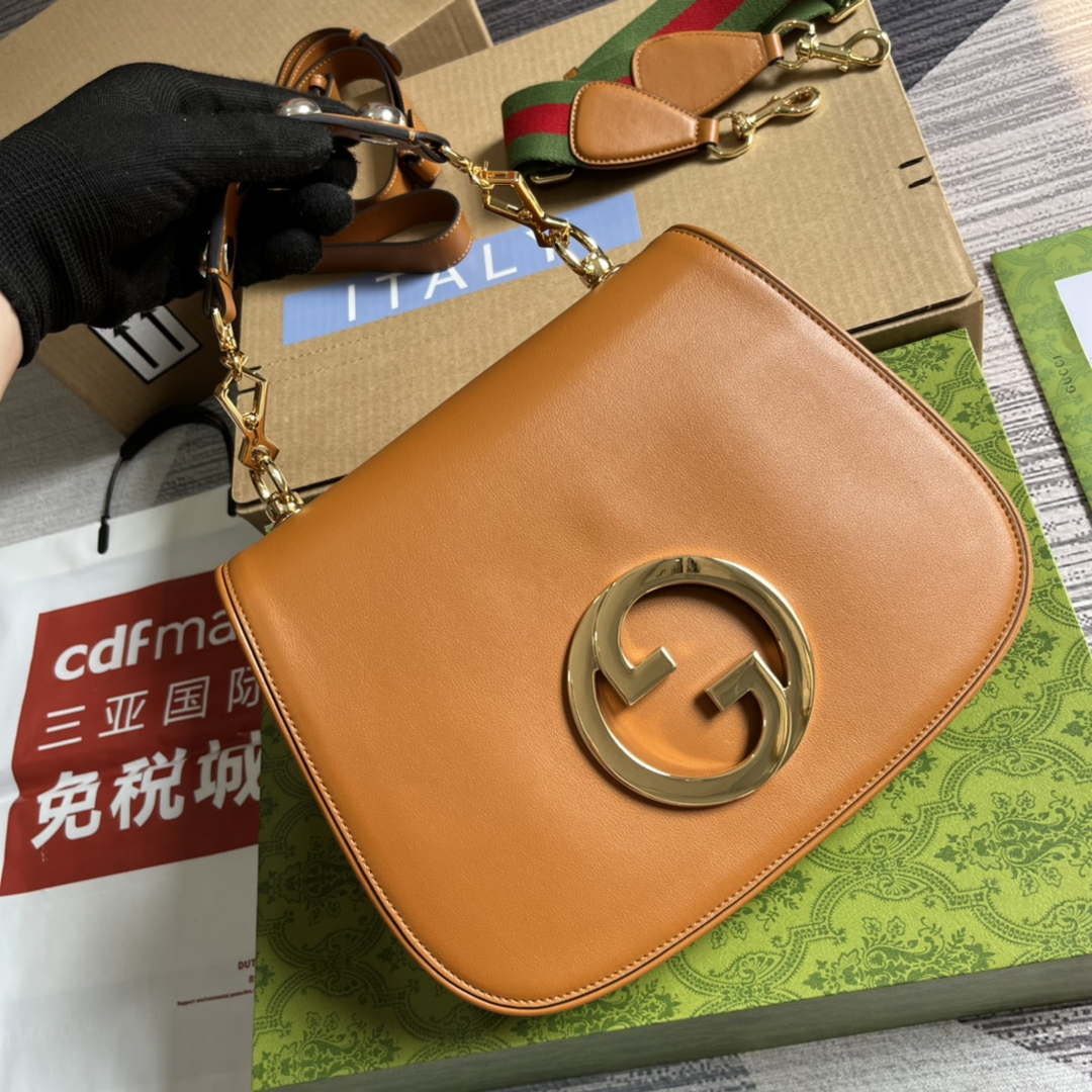 Gucci Blondie Medium top handle bag 721172 Brown - Default Title - View 5