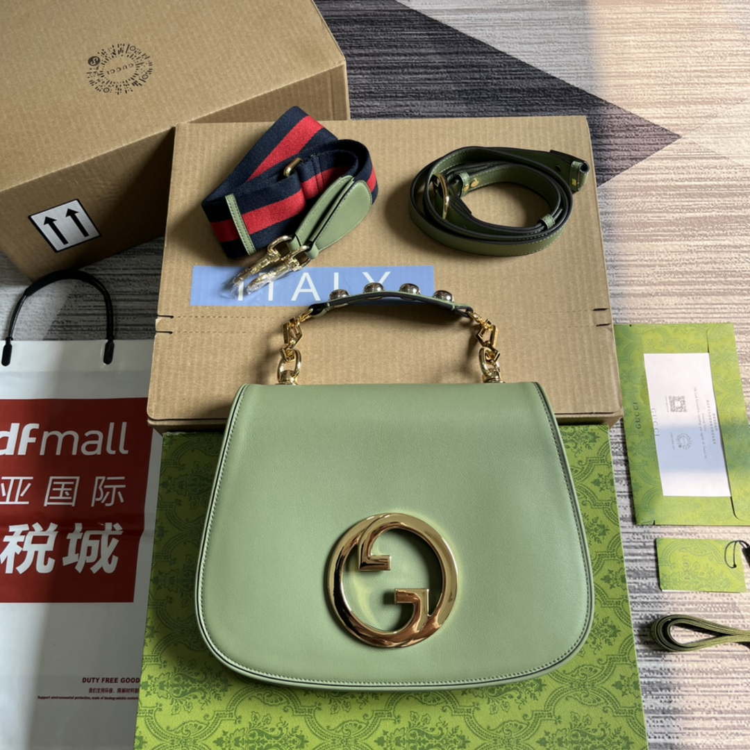 Gucci Blondie Medium top handle bag 721172 Green - Default Title - View 1