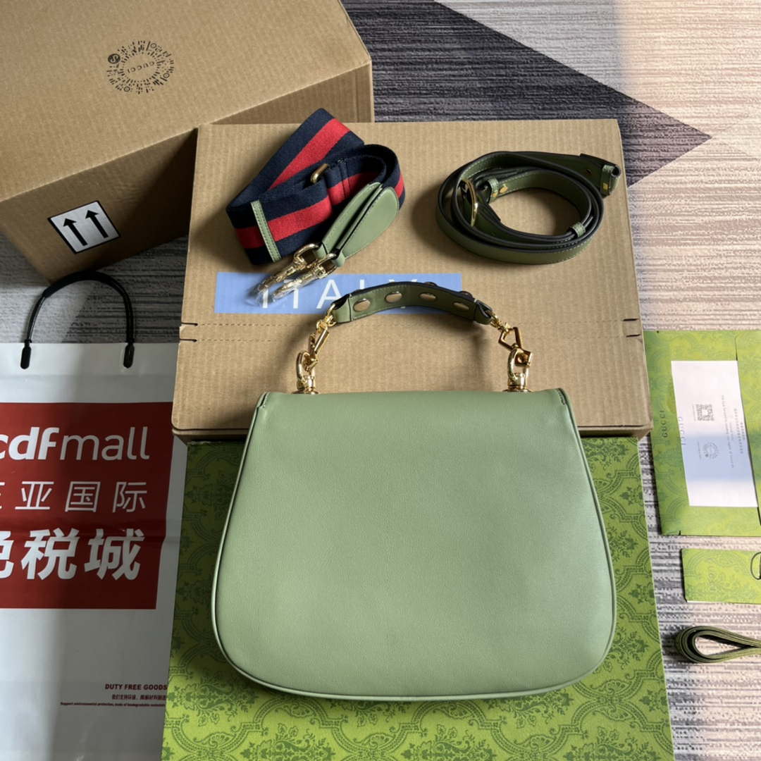 Gucci Blondie Medium top handle bag 721172 Green