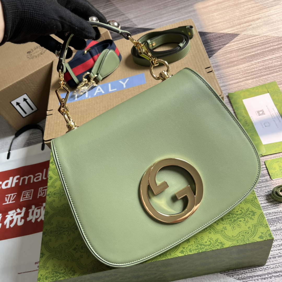 Gucci Blondie Medium top handle bag 721172 Green - Default Title - View 5