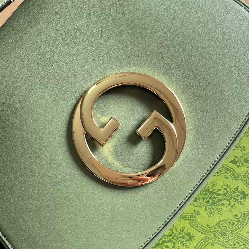 Gucci Blondie Medium top handle bag 721172 Green