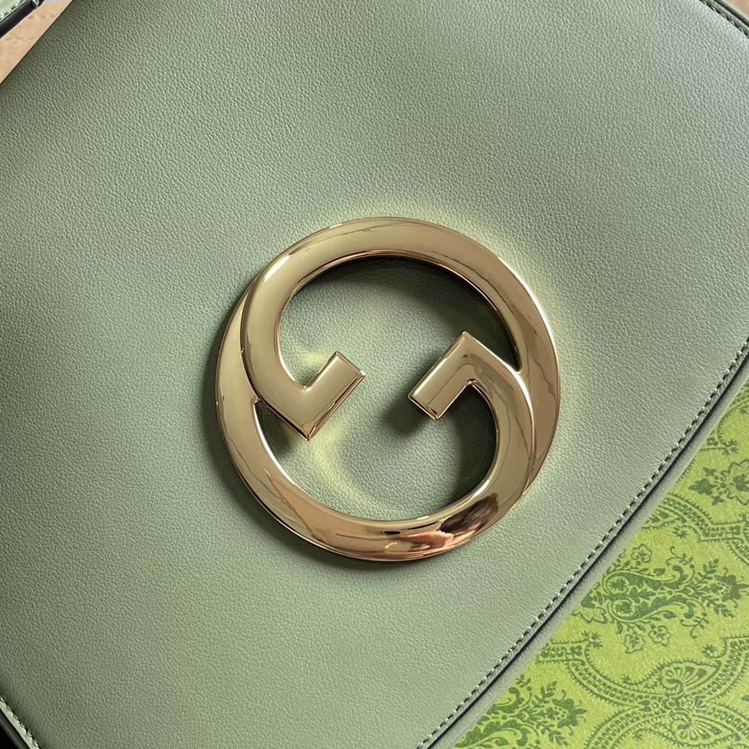Gucci Blondie Medium top handle bag 721172 Green
