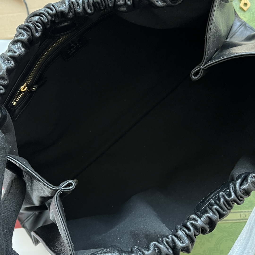Gucci Deco medium tote bag GG 746210 in Black leather