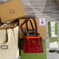 Gucci Diana Mini Tote Bag Snake Top Handle Bag Gucci a€?55661 Red