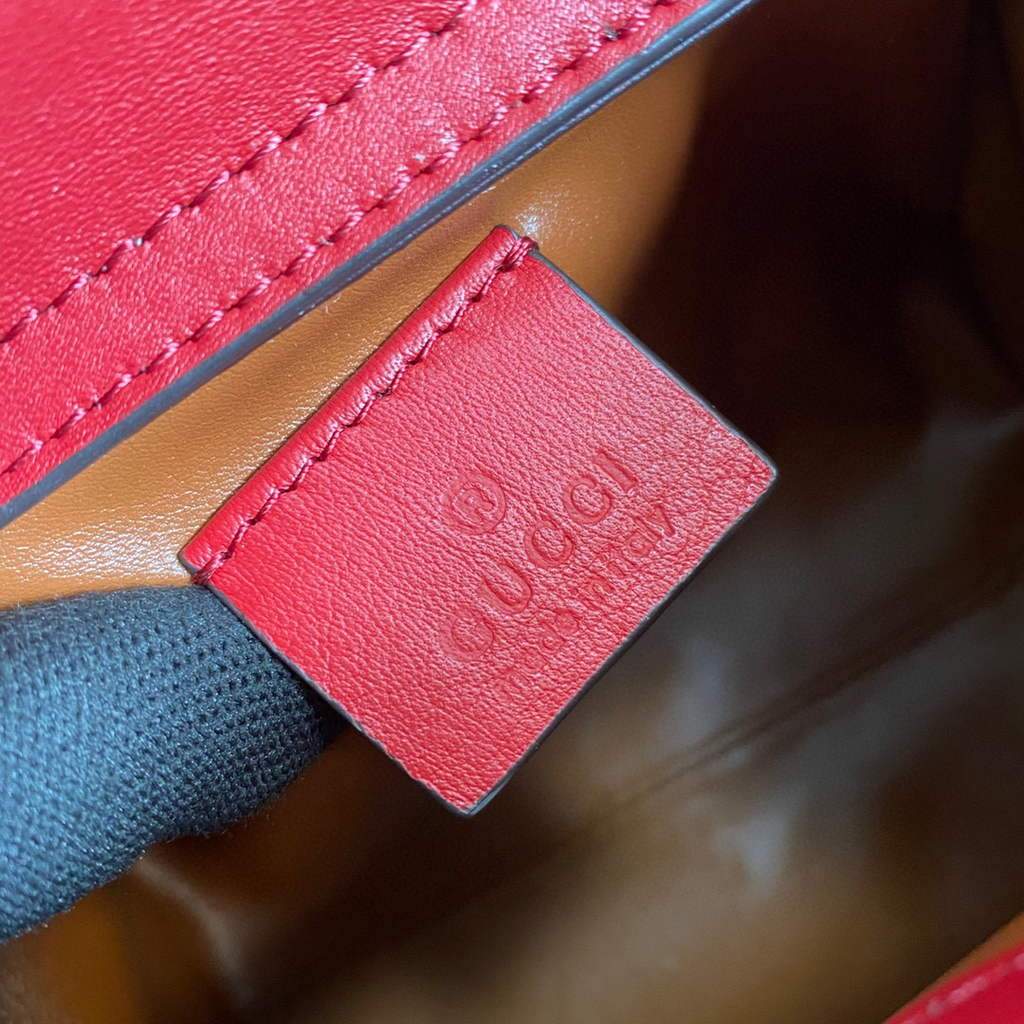 Gucci Diana Mini tote bag top handle bag Gucci a€?55661 Grey With Red