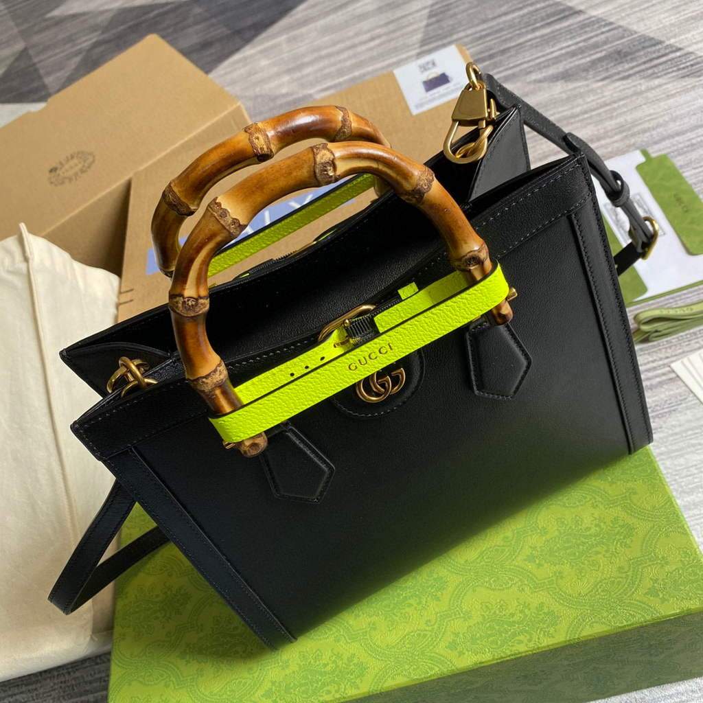 Gucci Diana small tote bag top handle bag 660195 Black