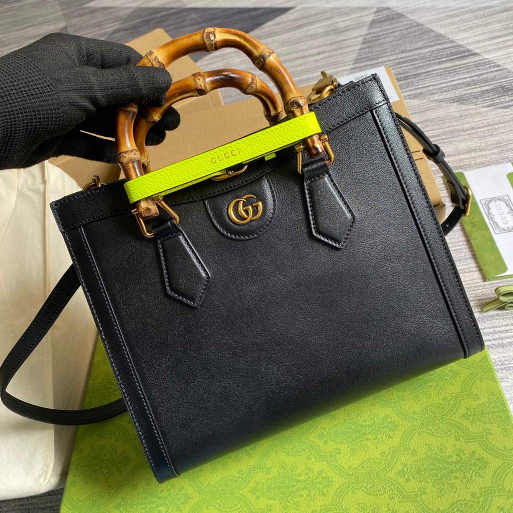 Gucci Diana small tote bag top handle bag 660195 Black