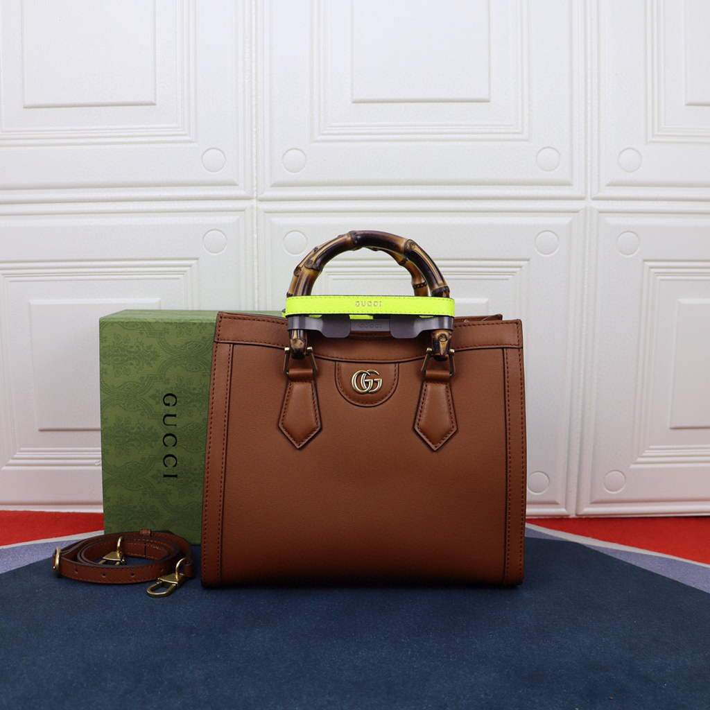 Gucci Diana small tote bag top handle bag 660195 Brown