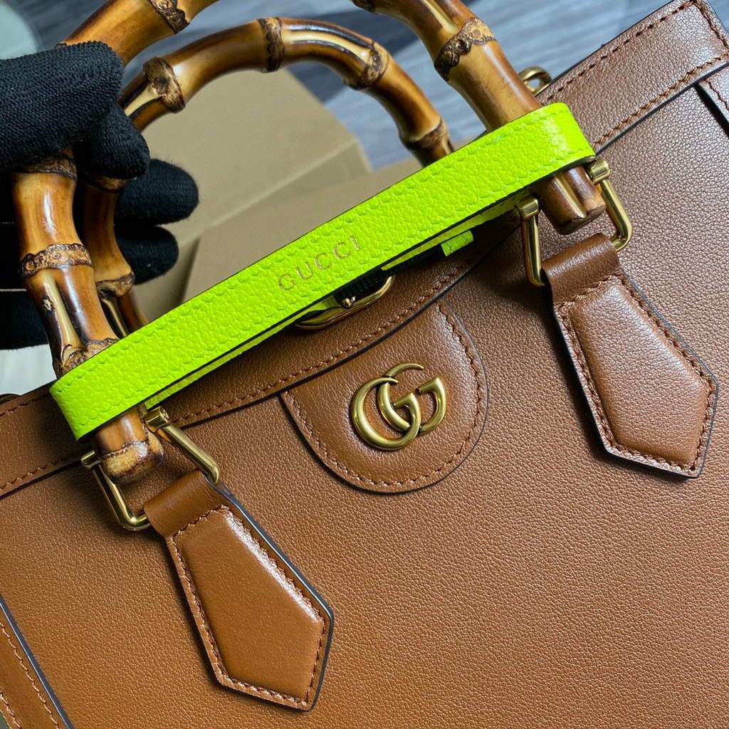 Gucci Diana small tote bag top handle bag 660195 Brown