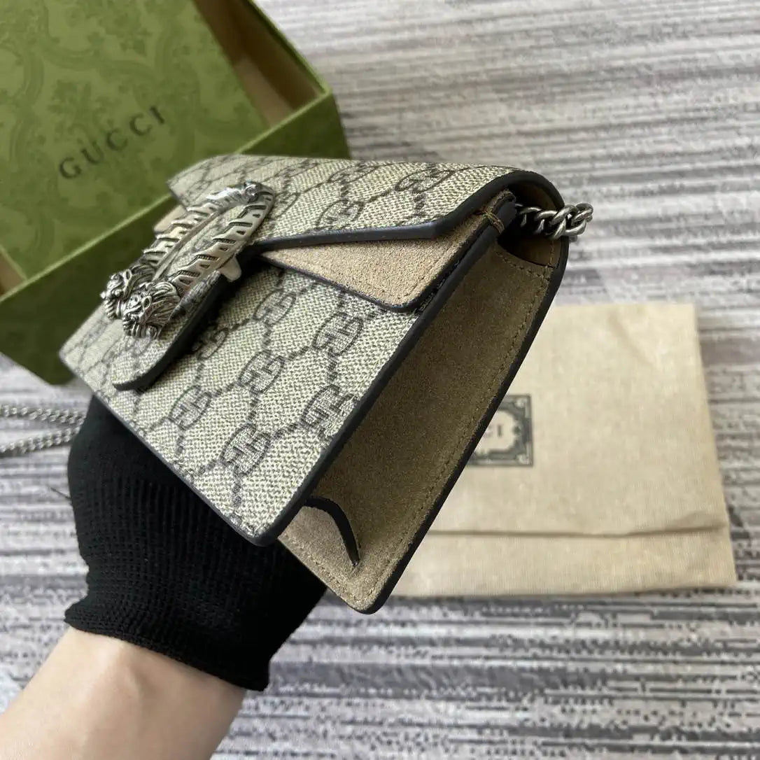 Gucci Dionysus mini bag 476432  Beige and Green