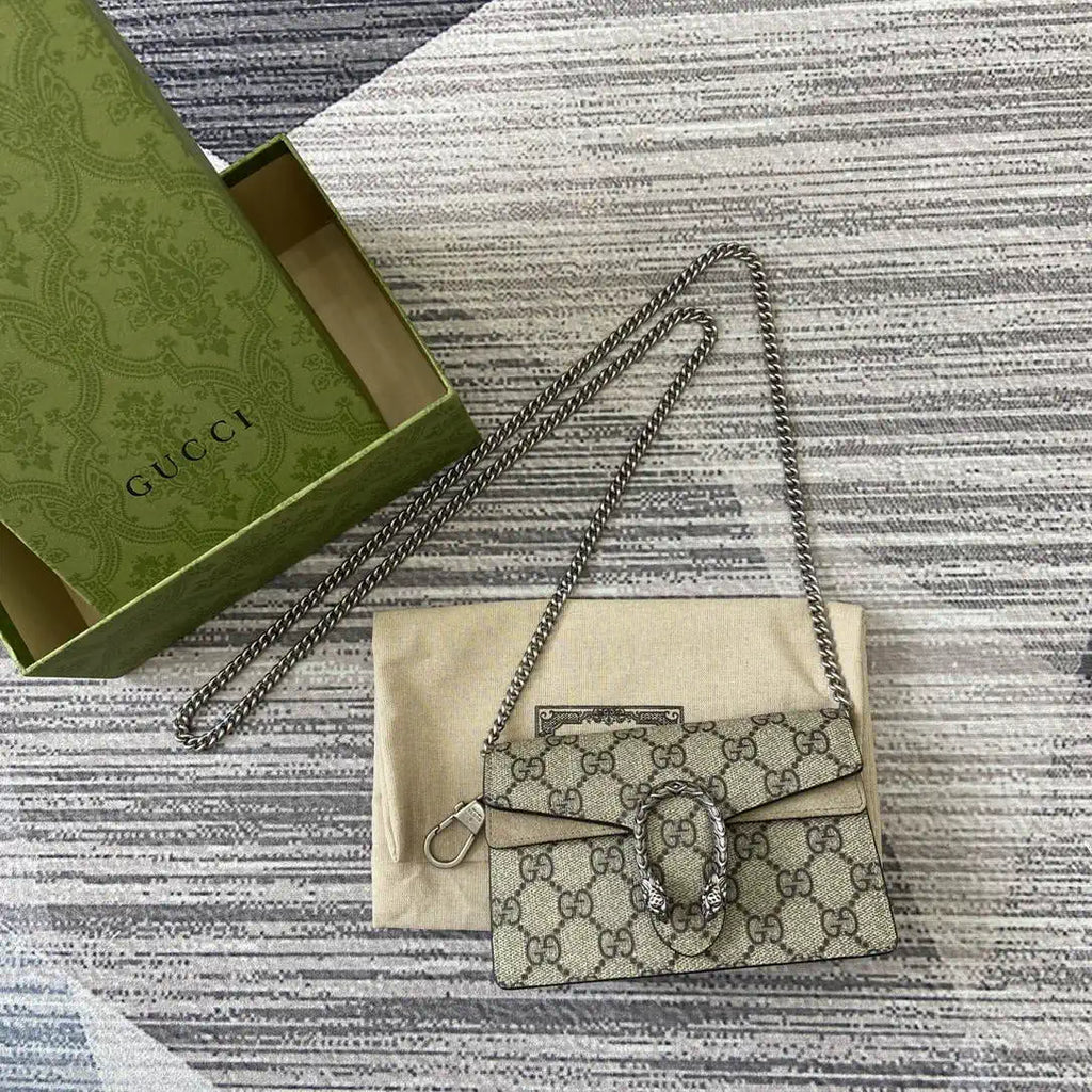 Gucci Dionysus mini bag 476432  Beige and Green