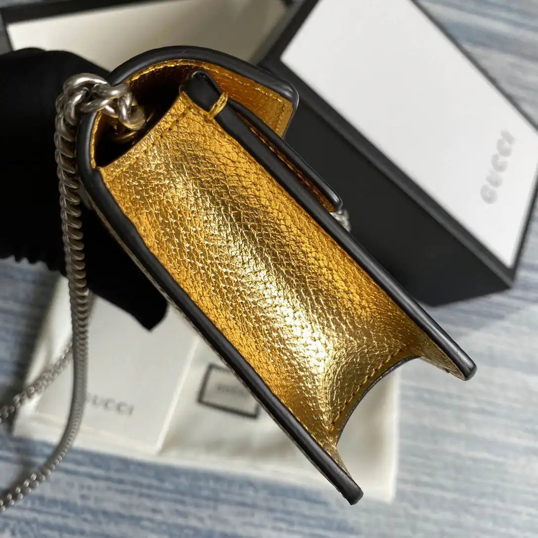 Gucci Dionysus mini bag 476432 Gold Leather
