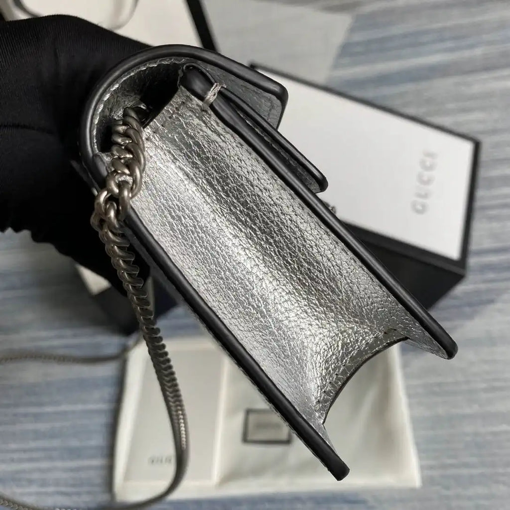 Gucci Dionysus mini bag 476432 Silver Leather
