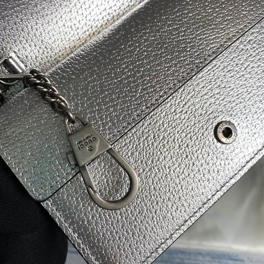 Gucci Dionysus mini bag 476432 Silver Leather