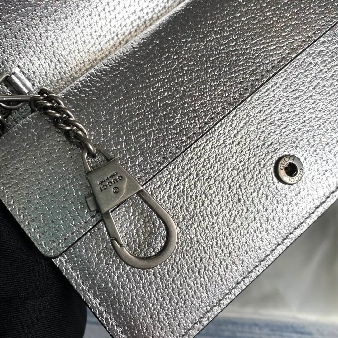 Gucci Dionysus mini bag 476432 Silver Leather