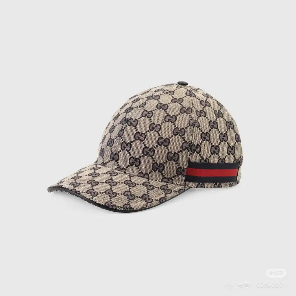 Gucci GG canvas baseball hat with Web 200035 Blue