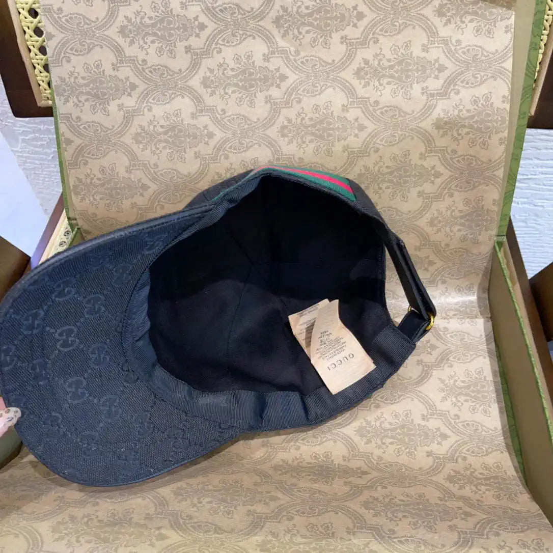Gucci GG canvas baseball hat with Web 200035