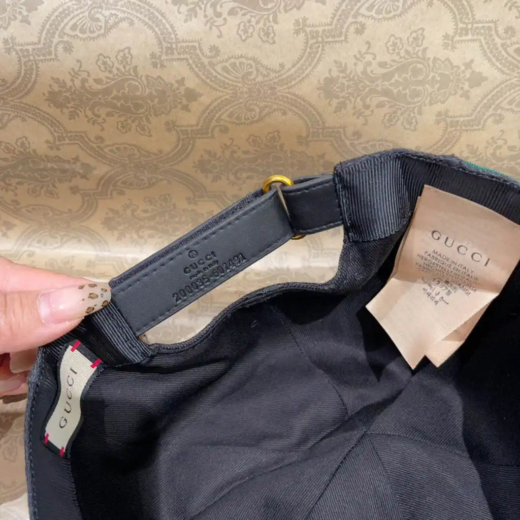 Gucci GG canvas baseball hat with Web 200035