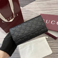 Gucci GG Emblem continental wallet 847210 Black