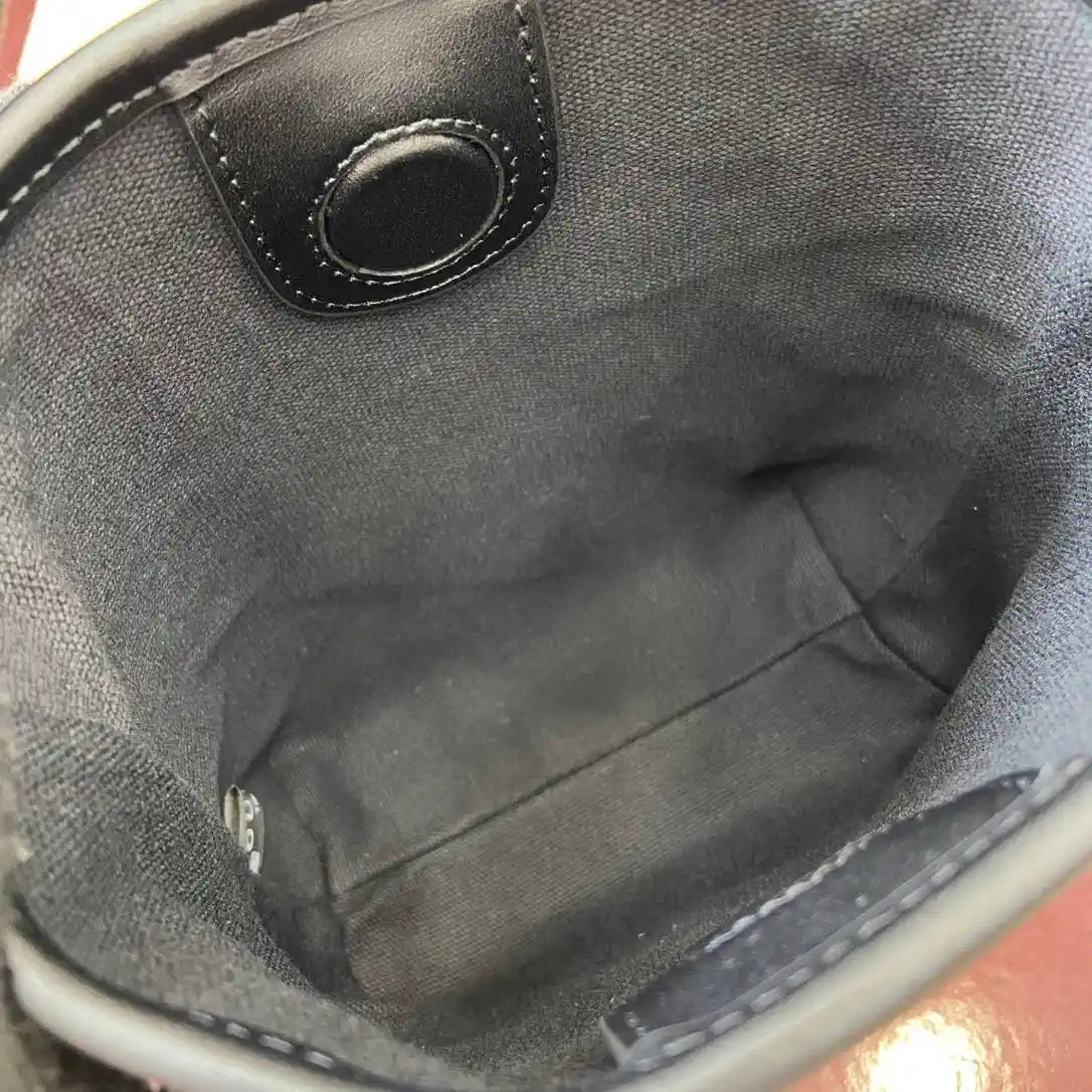 Gucci GG Emblem nano bucket bag 847090 Black