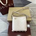 Gucci GG Emblem nano bucket bag 847090 Light Pink GG Leather