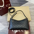 Gucci GG Emblem small shoulder bag 847450 Black
