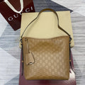 Gucci GG Emblem small shoulder bag 848881 Brown