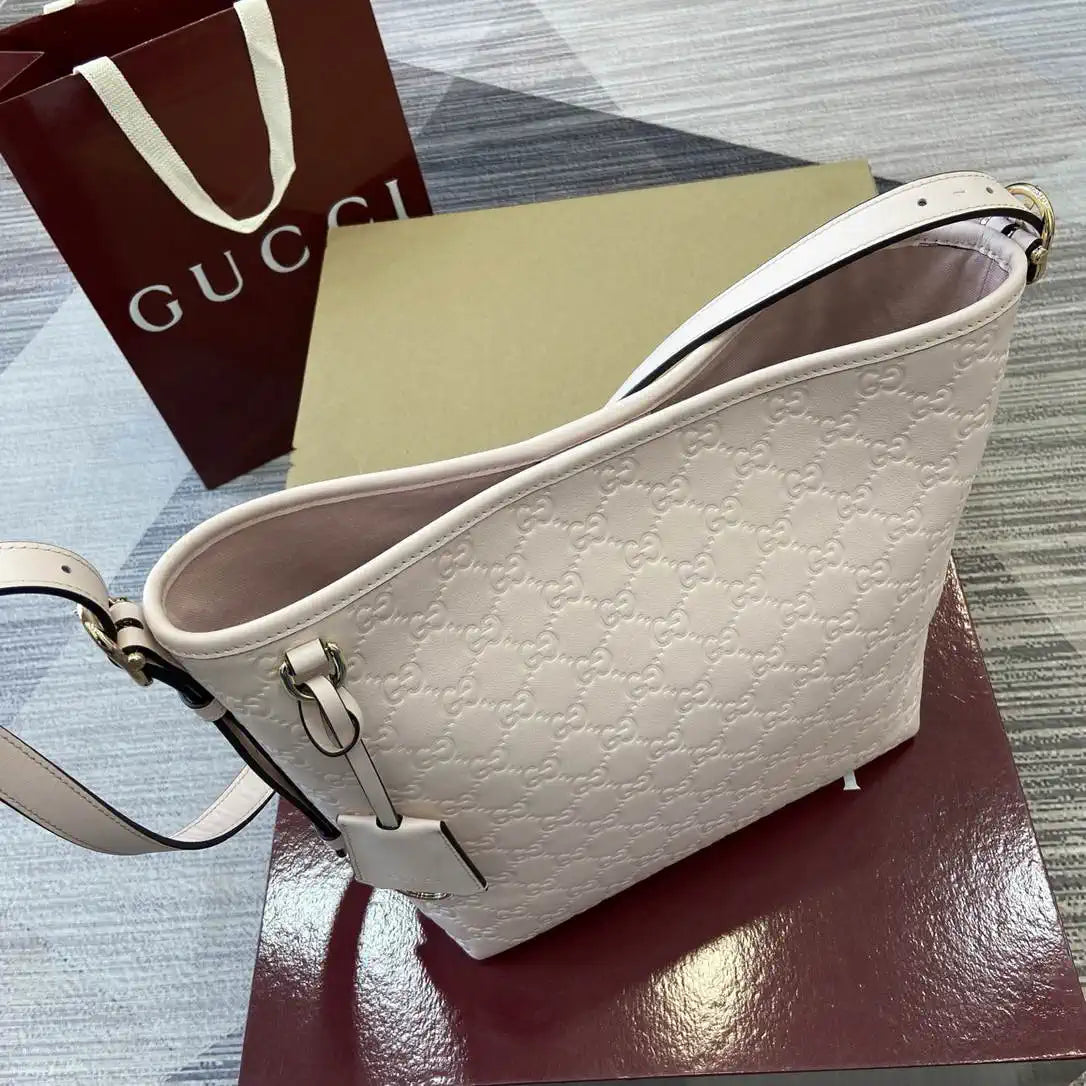Gucci GG Emblem small shoulder bag 848881 Light Beige