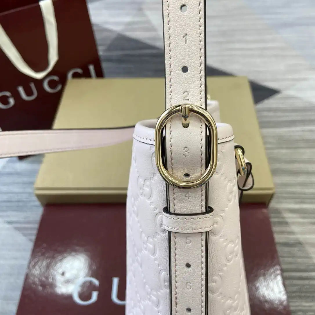 Gucci GG Emblem small shoulder bag 848881 Light Beige