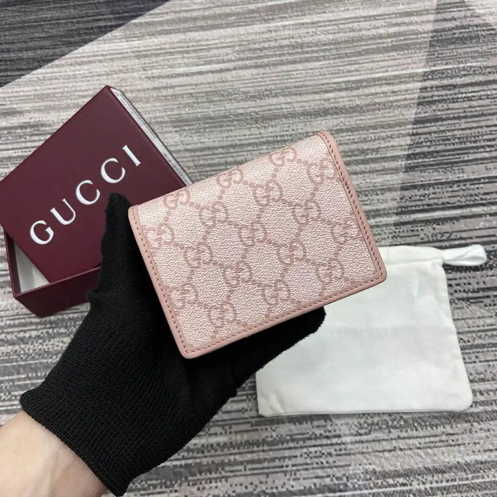 Gucci GG Emblem small wallet 820692 Pink
